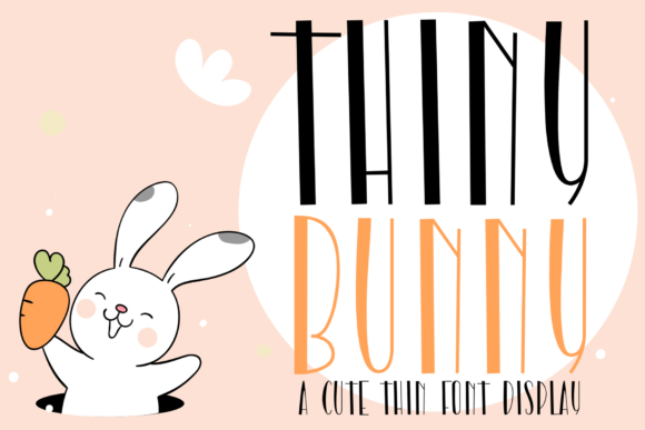 Discover Thiny Bunny: A Charming Display Font for Creative Projects