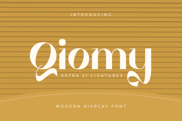 Qiomy: A Modern Display Font for Creative Impact