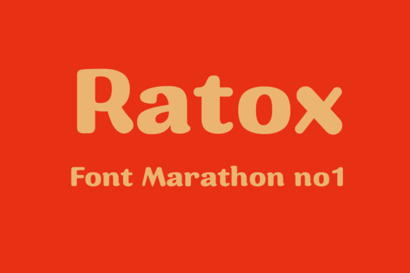 Ratox: A Bold Display Font for Impactful Design