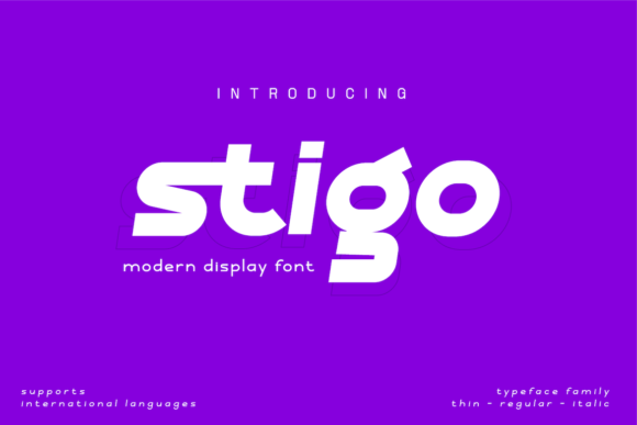 Stigo: The Futuristic Display Font for Bold Design