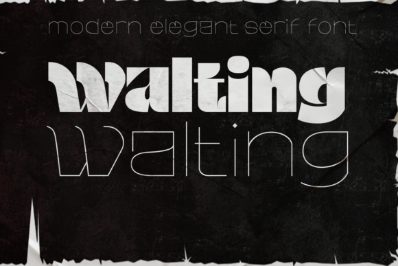 Walting: A Joyful Display Font for Modern Design